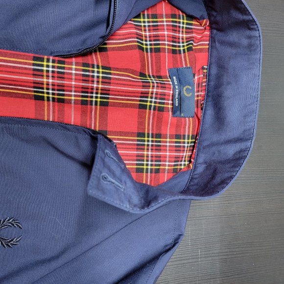 Fred Perry Harrington Navy Medium Made in England - Picture 3 of 3